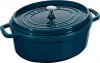 STAUB LA COCOTTE Garnek żeliwny owalny 6.7 ltr, La Mer